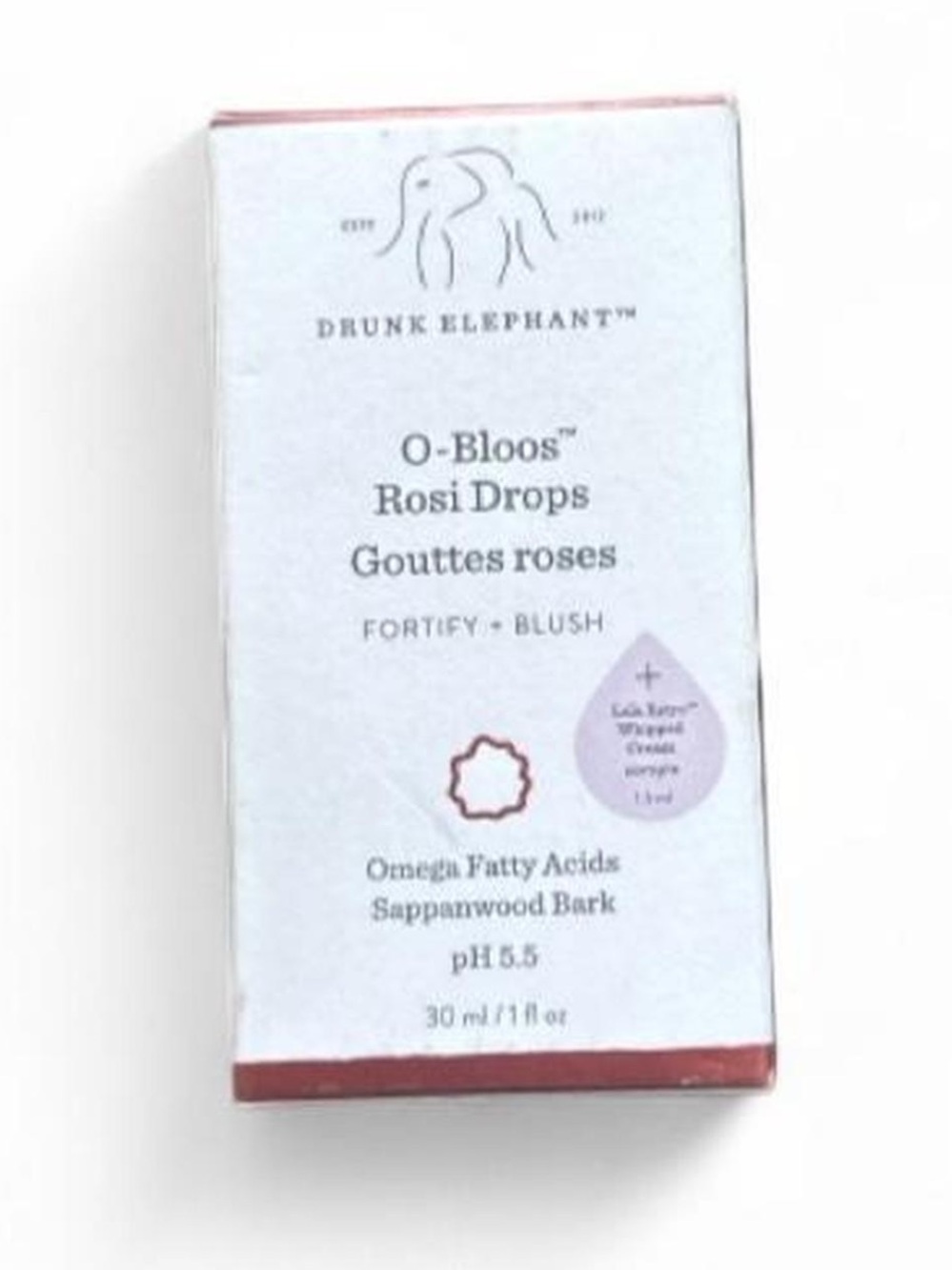 New Drunk Elephant O-Bloos Rosi Blush Drops.
